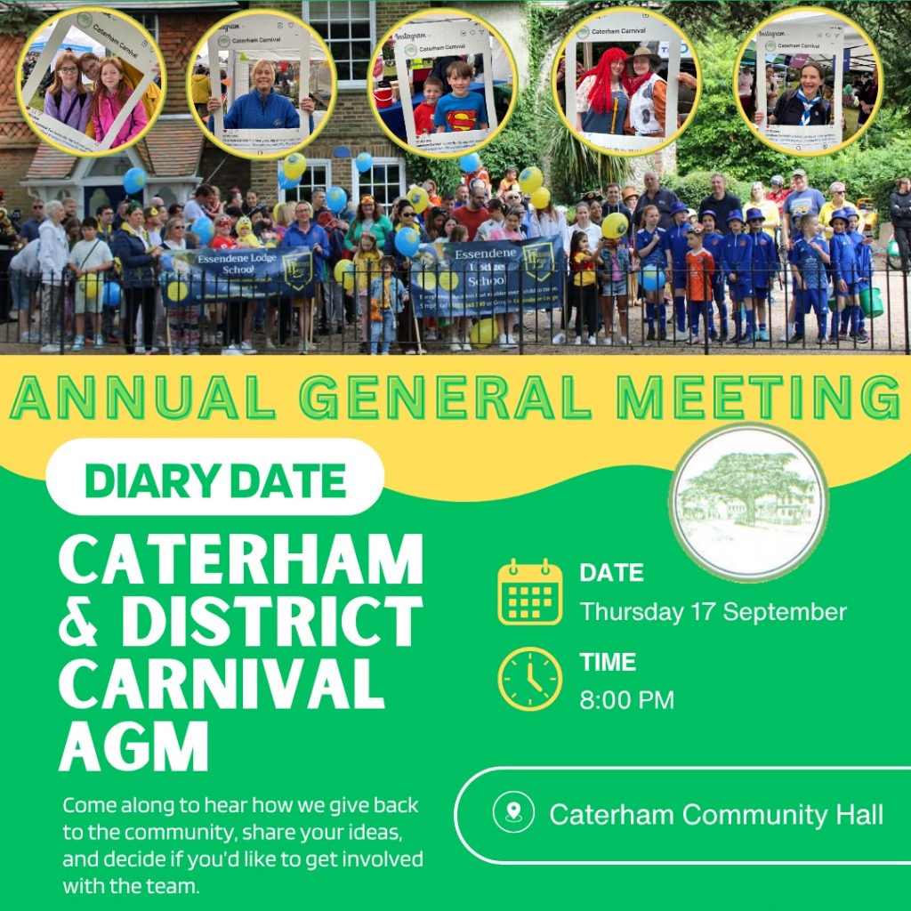 Caterham & District Carnival AGM Flyer