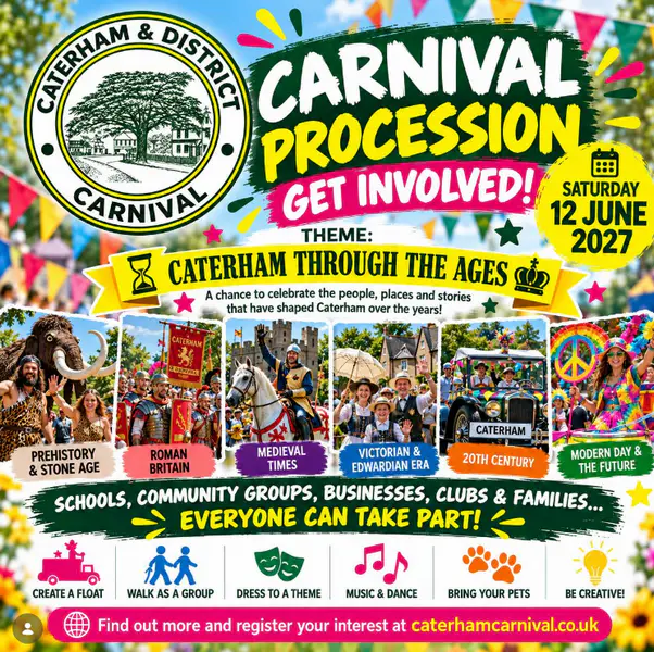Caterham Carnival Procession - Saturday 12 June 2027