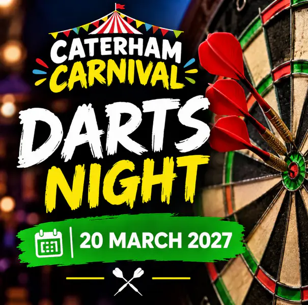 Caterham Carnival Darts Night Flyer